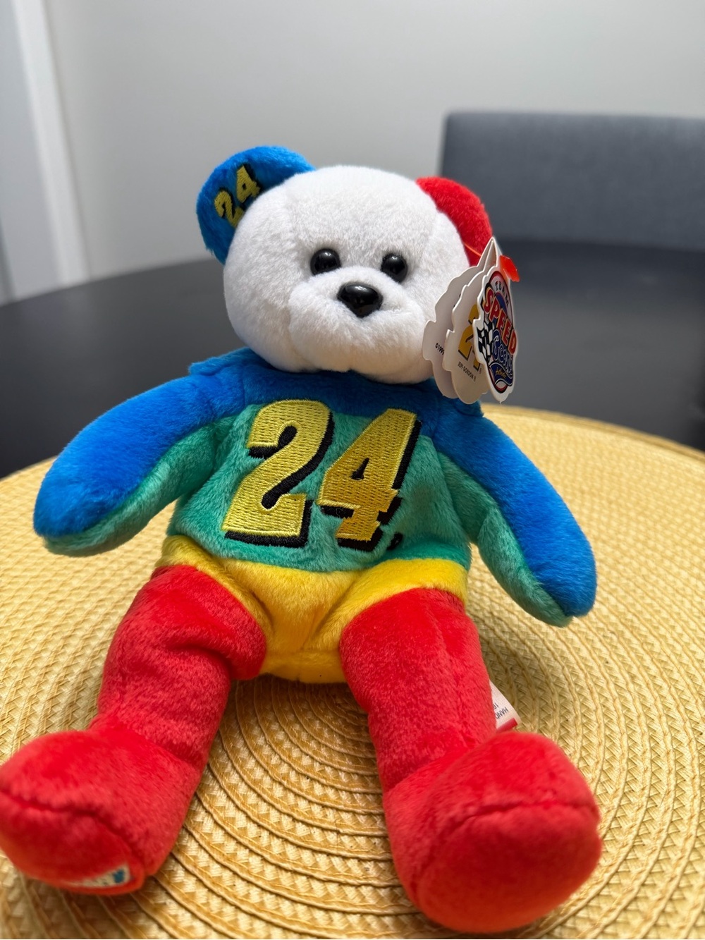 Colorful Number 24 Plush Beanie Toy - Multicolor Kids Plush